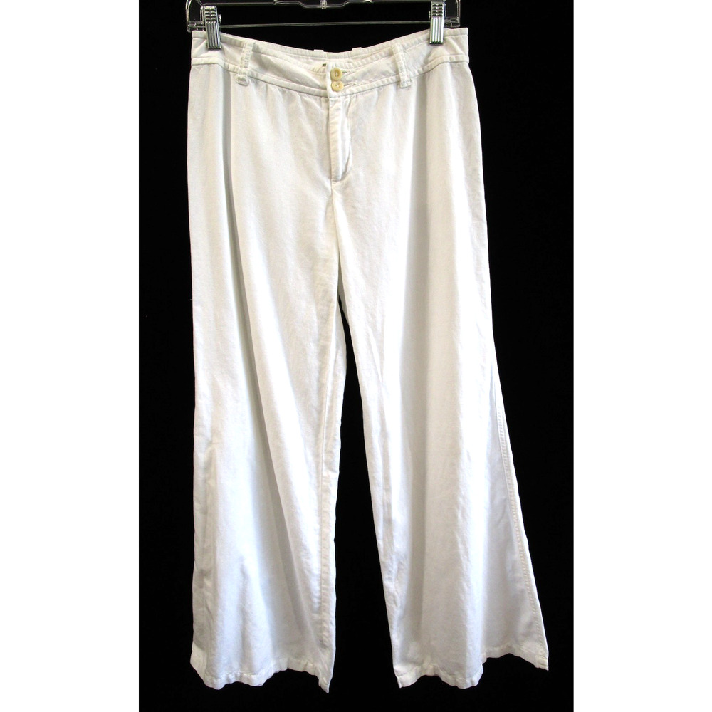 J. Crew White Wide Leg Pants